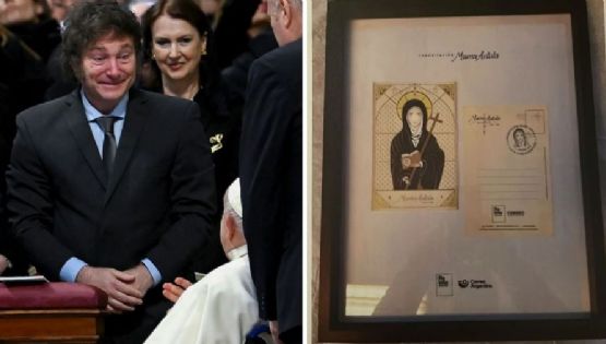 Los obsequios que Milei le dio al Papa y el medallón del Sumo Pontífice para el Presidente